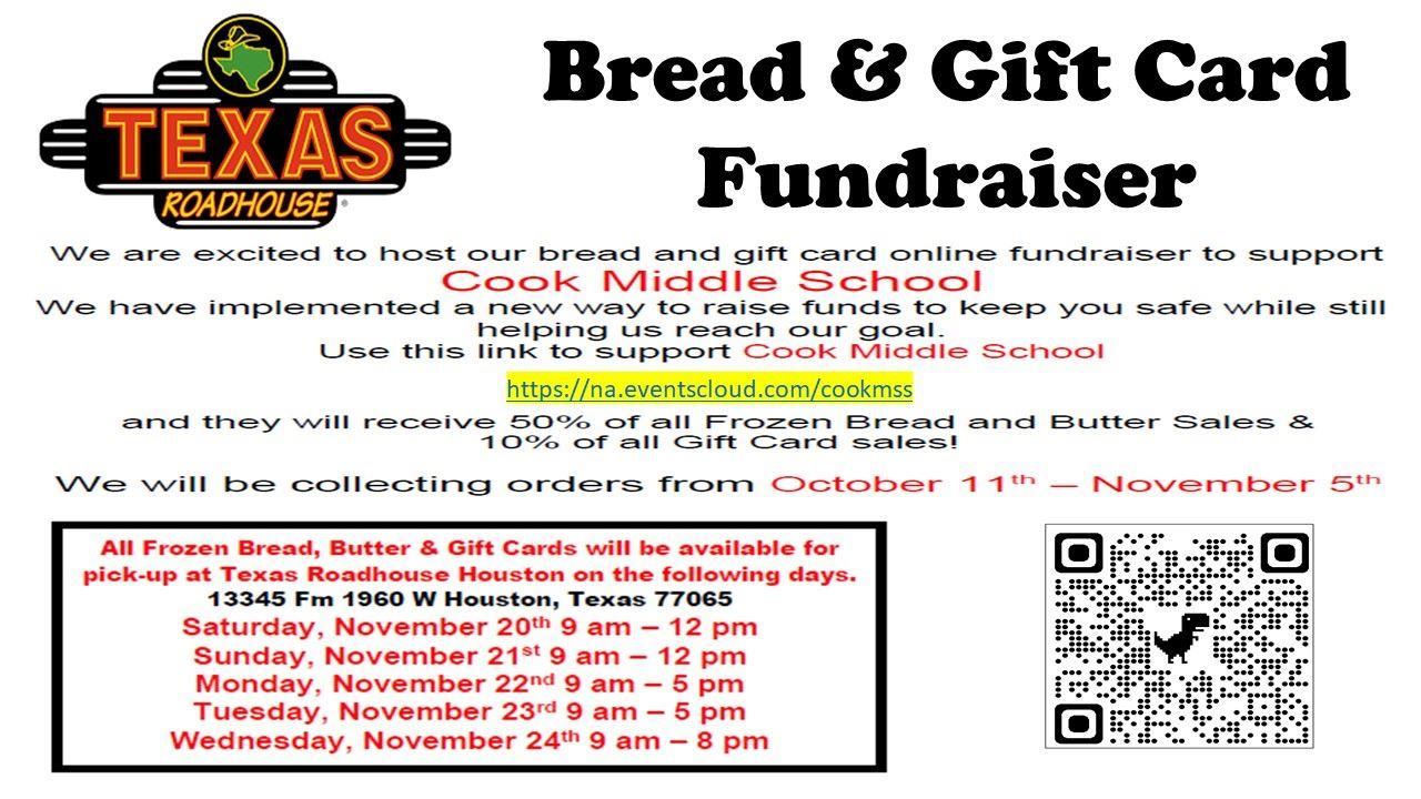 Texas Road House Bread & Gft Card Fundraiser
